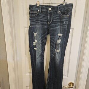EXPRESS WOMEN'S JEANS SIZE 10L BOOTCUT LOW RISE